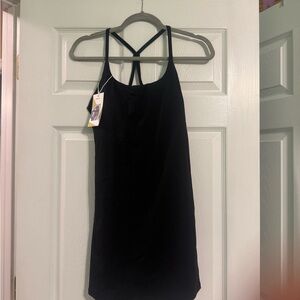 Halara Everyday Softlyzero Airy Backless 2 in 1 side pocket dress NWT size M